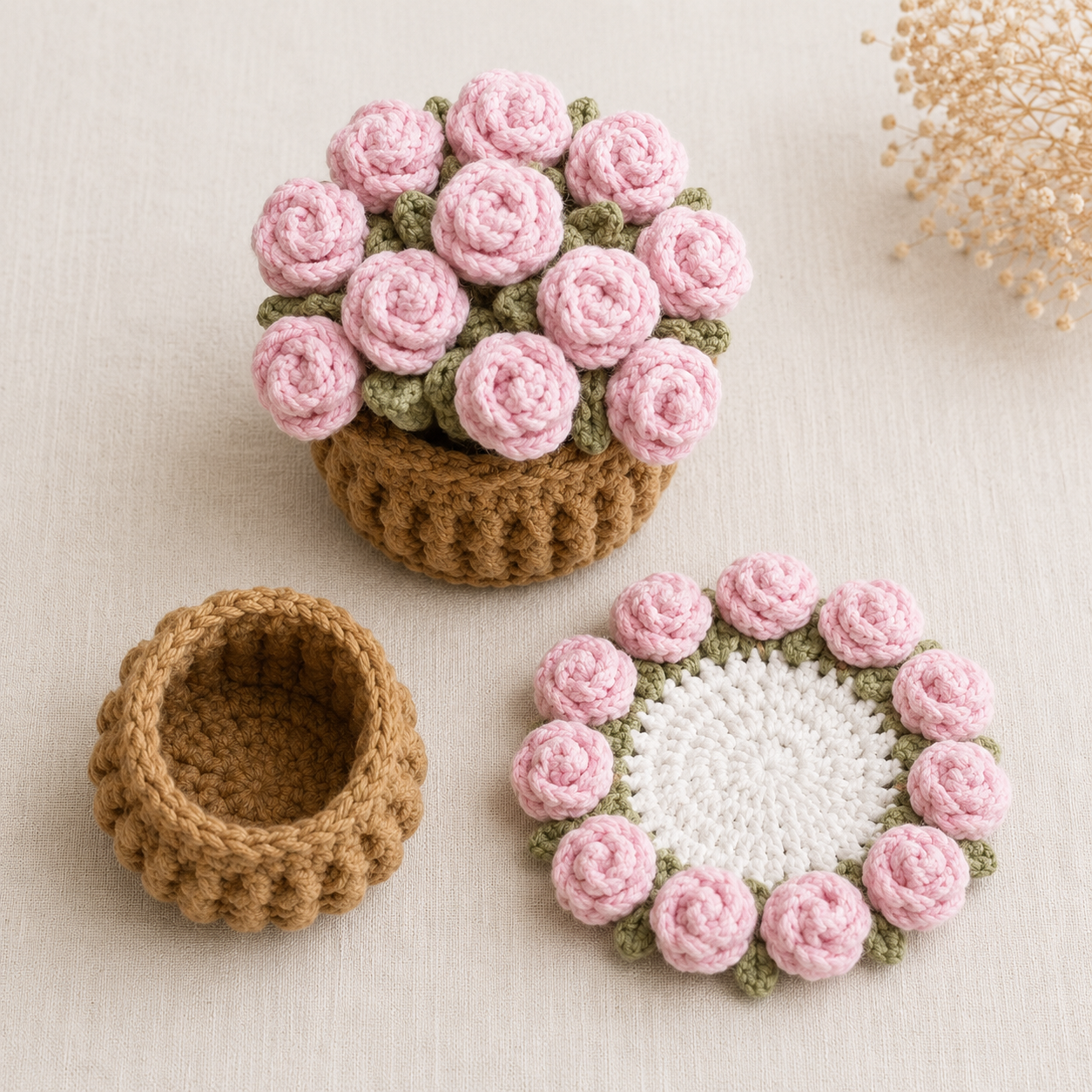 Flower Coaster Crochet by Alex