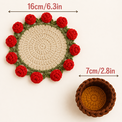 Flower Coaster Crochet by Alex