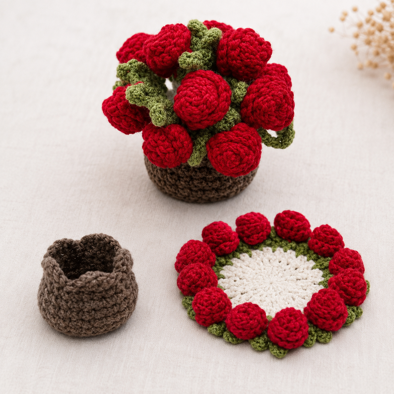 Flower Coaster Crochet by Alex