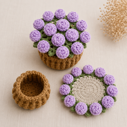 Flower Coaster Crochet by Alex